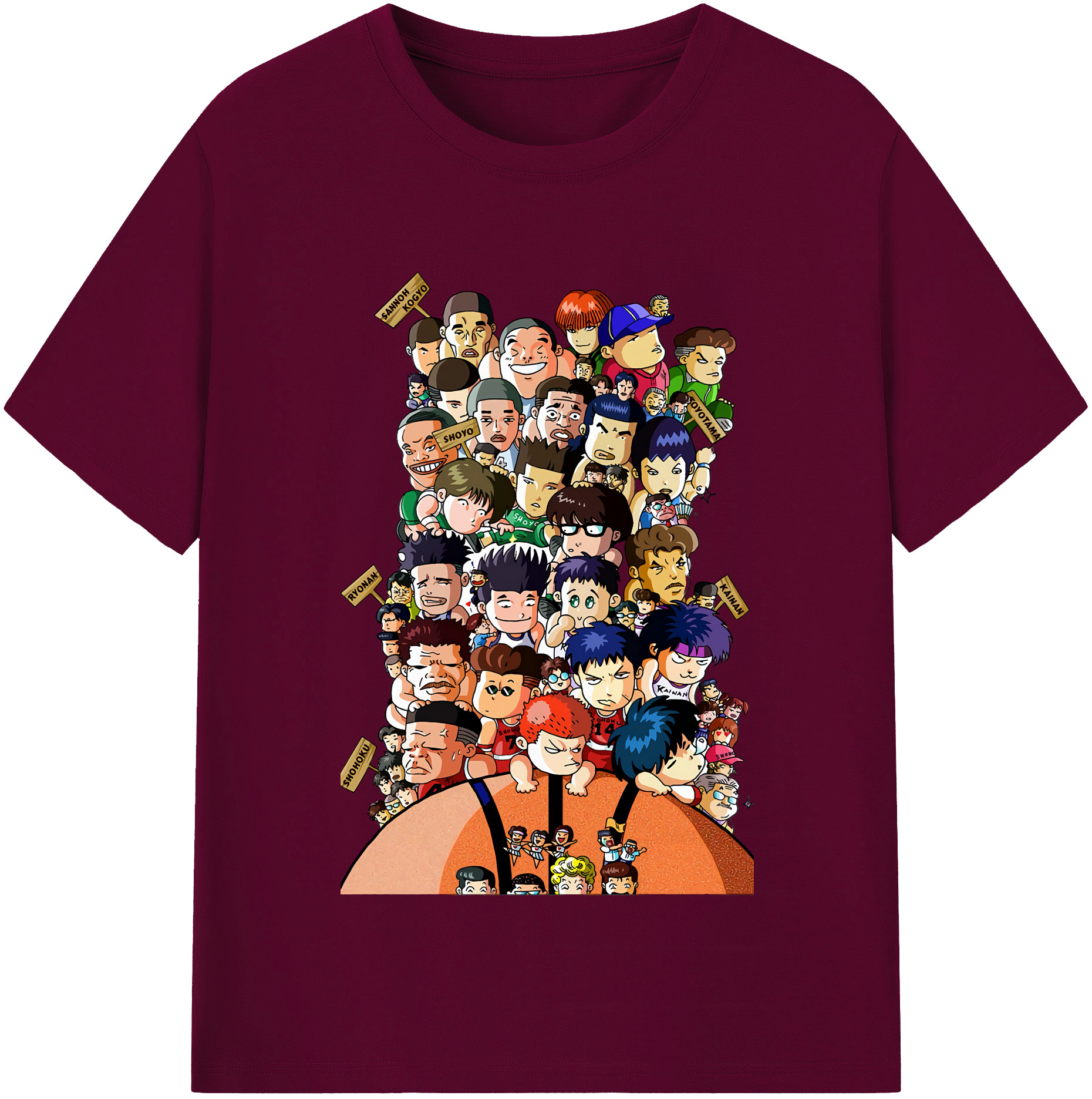 （画像用） SLAM DUNK／スラムダンク レディースカジュアルプリントTシャツ（綿100％）